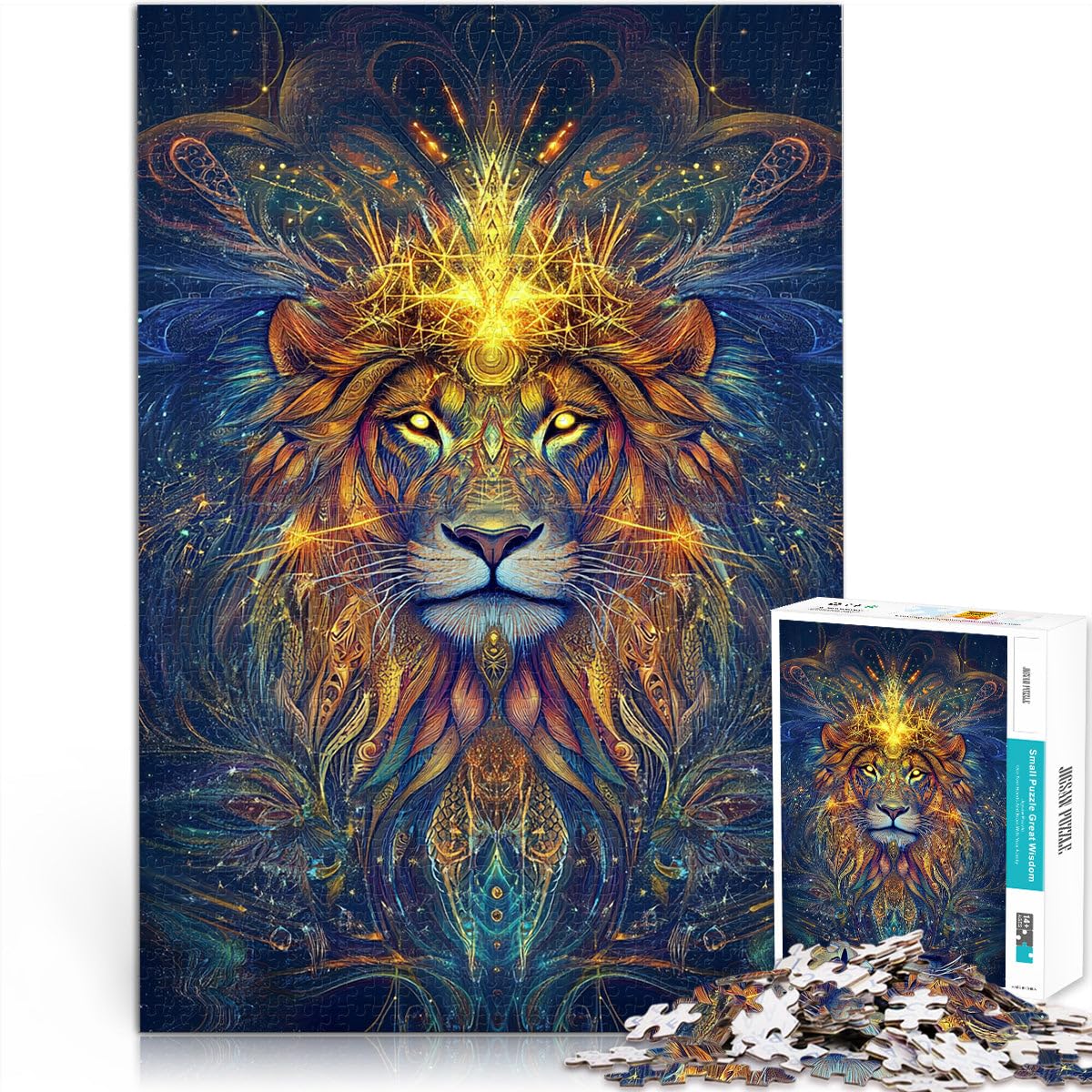 1000 Adult Pieces Jigsaw Puzzle holy lion Family Game for and 50x75cm Wall Decoration Unique Birthday and Xmas Gifts Suitable for and 14