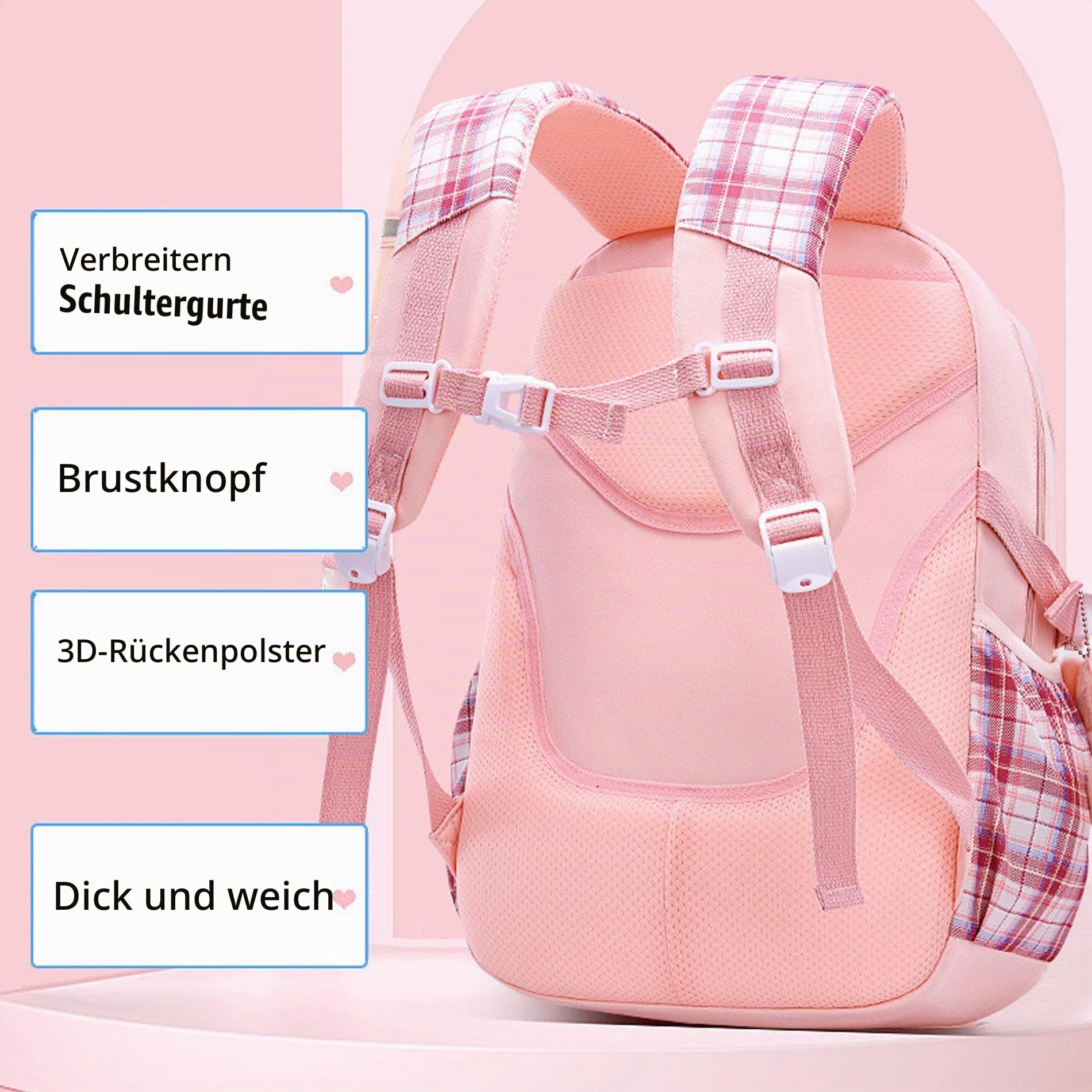 Roffatide Anime Rucksack Neue Semester Geschenktasche mit niedlichen Pins Anti-Diebstahl Laptop Rucksack Reise Wandern Tagessäcke Rucksack