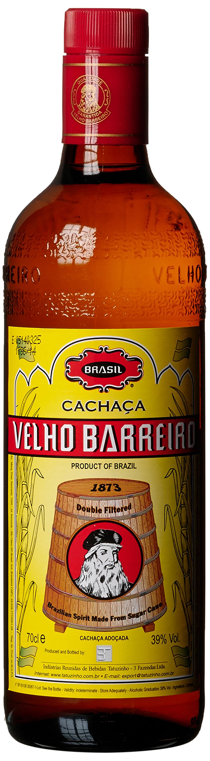 Velho Barreiro Caipirinha Set Cachaca (2 x 0.7 l)