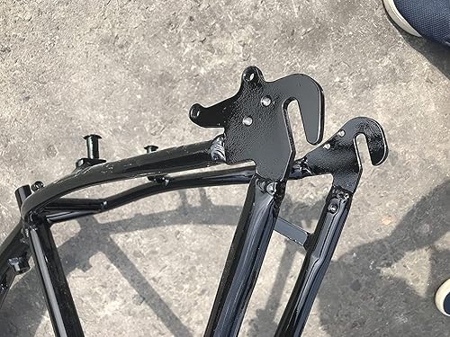 Miniatura 6 de Marco de gas de bicicleta con tanque de gas integrado, marco de 2.4L - Bicicleta motorizada a gas (negro)