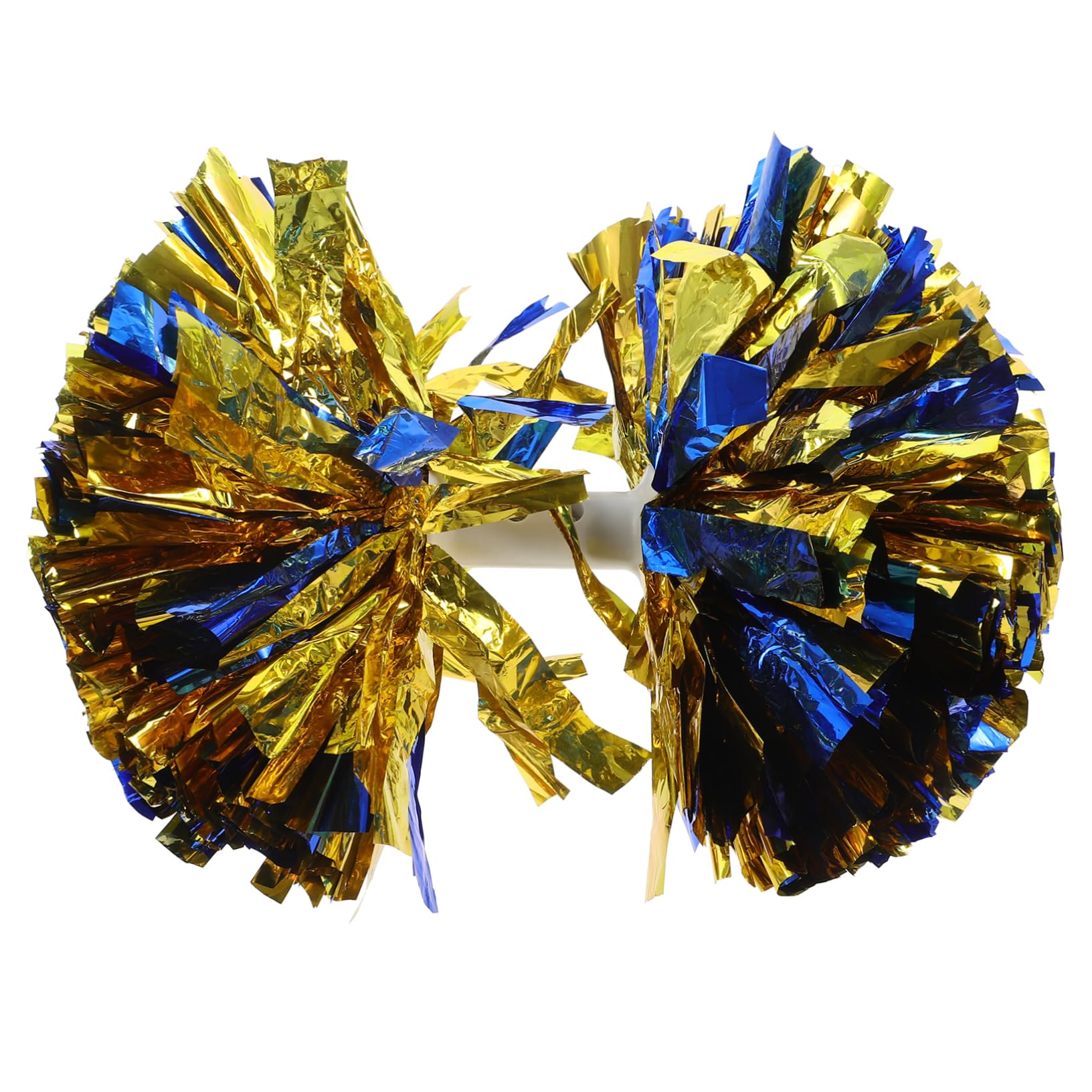 HANABASS Cheerleading Pompom Props Durable Metallic Spirit Poms for Sports Events Dance Parties Cheerleading Teams Reusable Eye Catching Pompoms