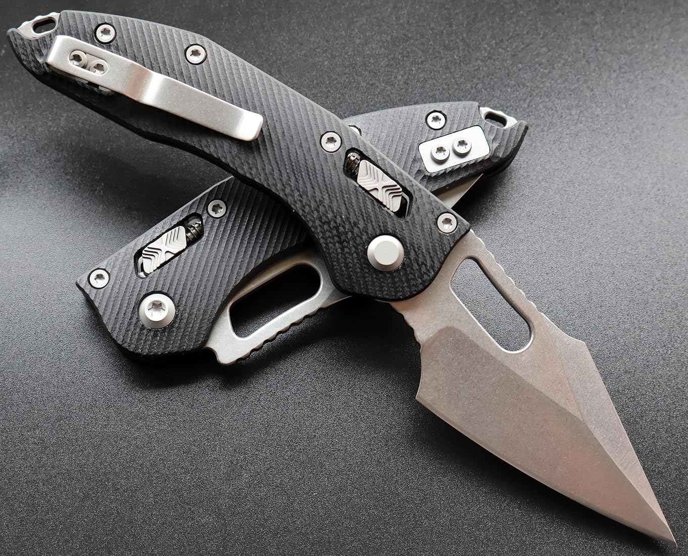 Generisch TEERMA W76 rein manuelles Klappmesser - 3,15 in - rechtmäßig mitführbar in Deutschland - geeignet für Outdoor, Camping und Survival, D2-Stahl mit G10-Griff (Sägeklinge)