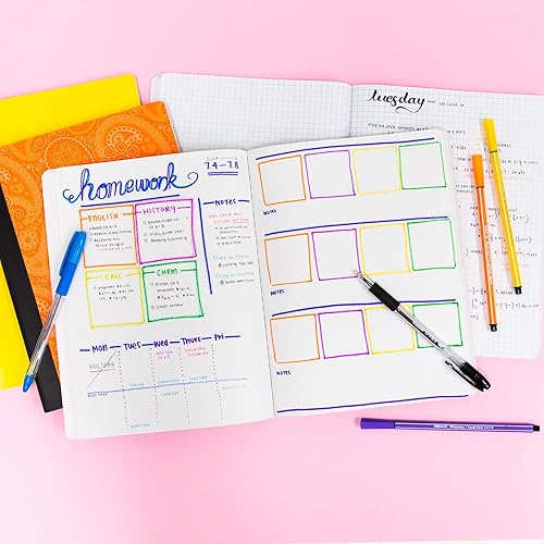 Miniatura 7 de BAZIC Unruled 100 hojas libro de composición de mármol negro, diario en blanco, cuaderno de papel, cubierta clásica de mármol negro, para clase de