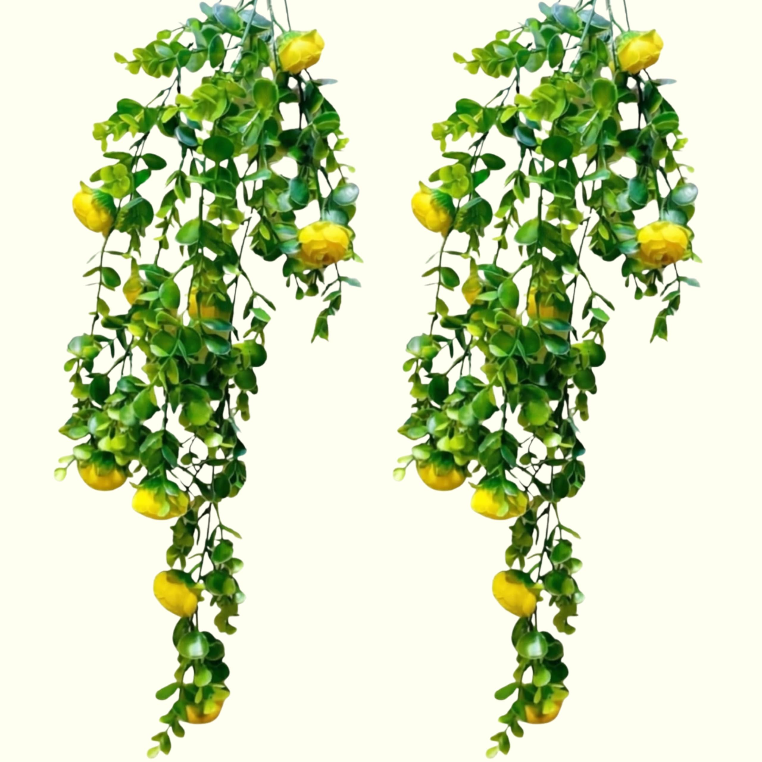 Dekorly Eucalyptus Vine with Daisy Flowers - 2 Pack -15