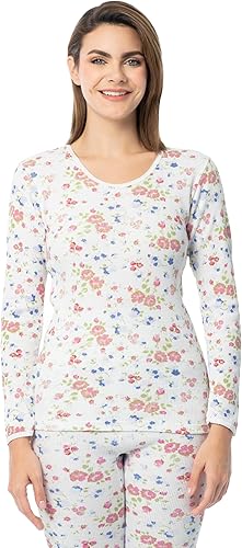 Indera Ropa interior térmica de punto Raschel de algodón peinado para mujer