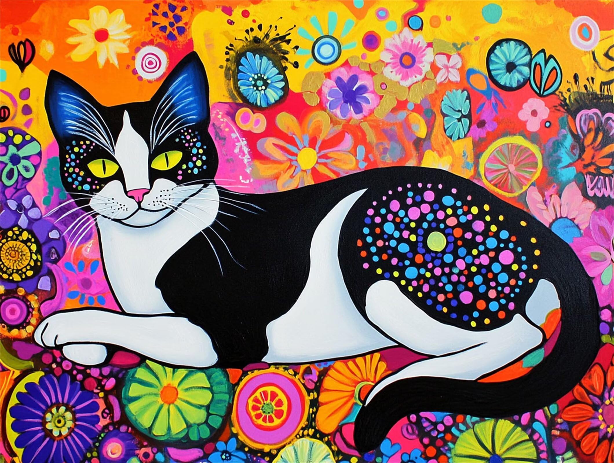 Flower Diamond Art, zestawy do malowania diamentami 5D dla dorosłych 61 x