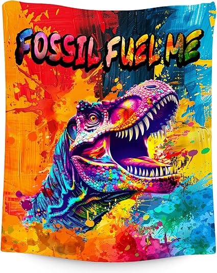 Boys Blanket - Dinosaur Blankets Gifts for Toddler Kids - 40x50 Inches Soft Flannel Throw for Office Sofa