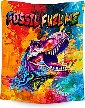 Boys Blanket - Dinosaur Blankets Gifts for Toddler Kids - 40x50 Inches Soft Flannel Throw for Office Sofa