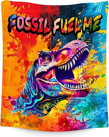 Boys Blanket - Dinosaur Blankets Gifts for Toddler Kids - 40x50 Inches Soft Flannel Throw for Office Sofa