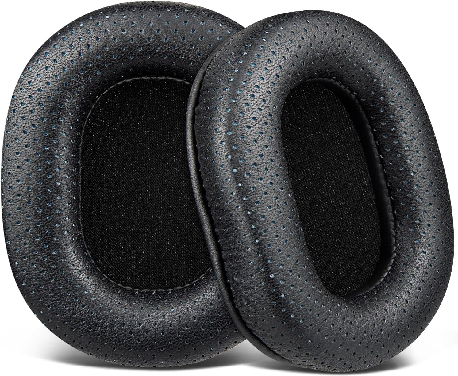 SOULWIT Lambskin Earpads Replacement for Audio Technica ATH M50X M50XBT M50RD M40X M30X M20X MSR7 SX1 Monitor Headphones, Ear Pads Cushions with High-Density Foam - Black