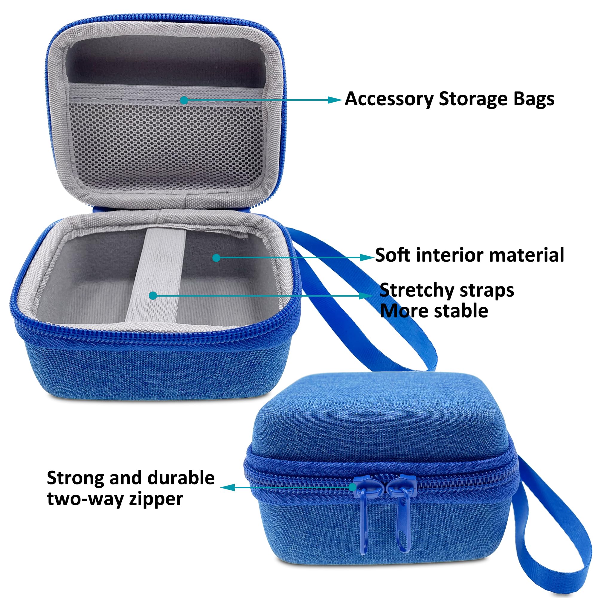 Estuche rígido de transporte y cubierta de silicona para Bitzee juguete interactivo digital mascota con 15 animales virtuales mascotas electrónicas, accesorios compatibles para Bitzee 3D juguete 5