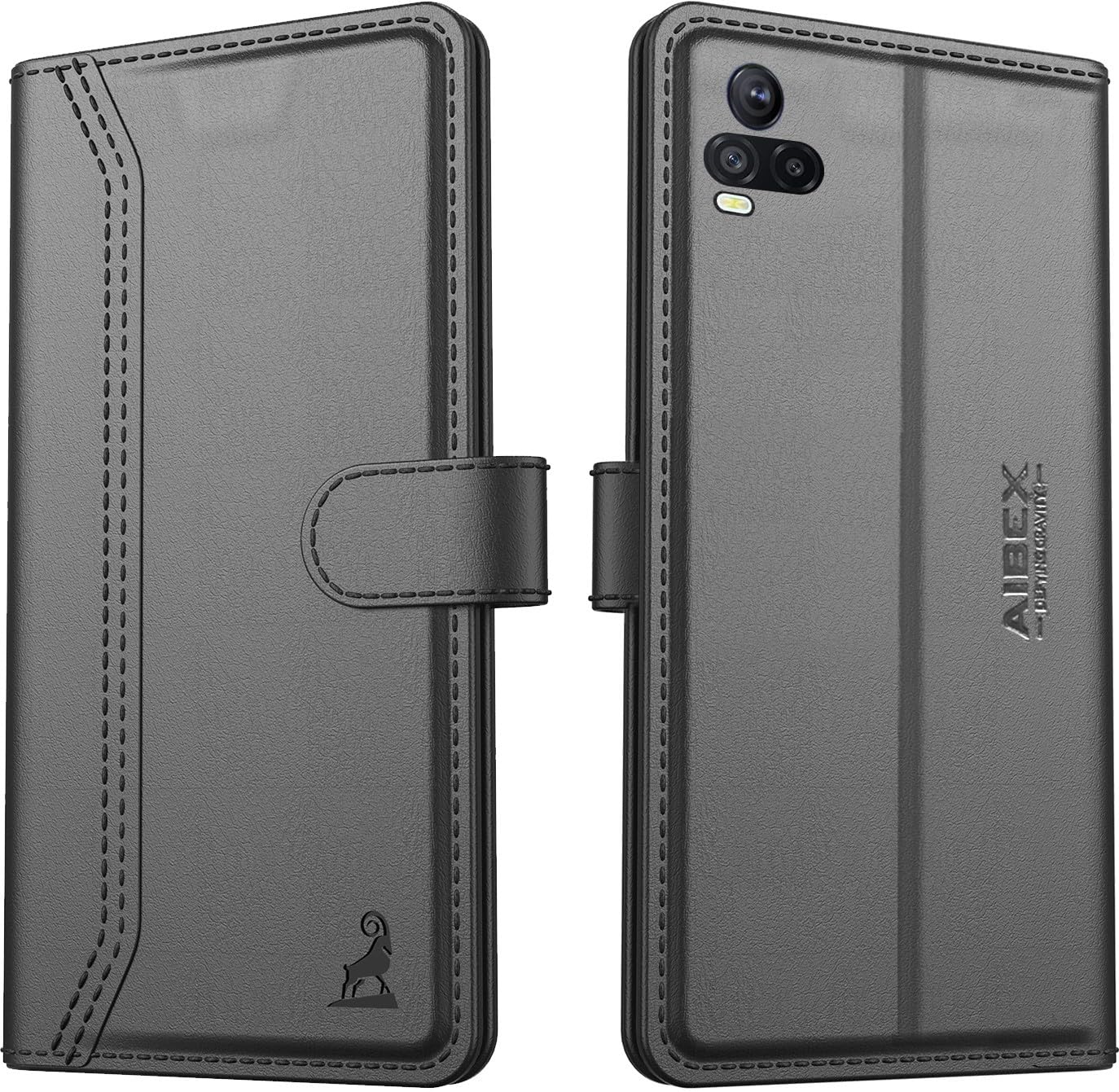 AIBEX ® Vivo Y73 Flip Cover Leather Finish | Inside TPU with Card Pockets | Wallet Stand | Complete Protection Flip Case Black (B09FM18CXC) Amazon Price History, Amazon Price Tracker