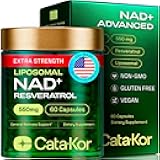 NMNH Supplement Alternative – Liposomal NAD+ Resveratrol – 30-Day Supply – Third-Party Tested – 60 Capsules – Advanced NAD+ Supplement