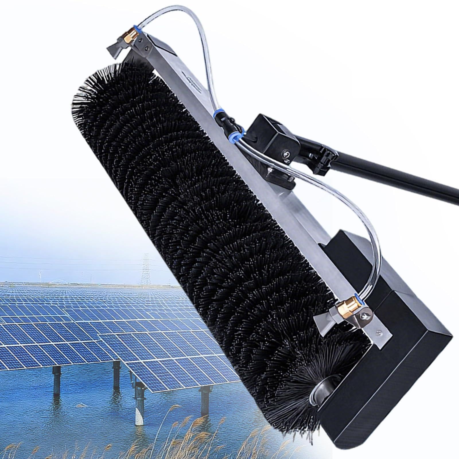 YNBSHGAA Solar Panel Cleaning Kit with Telescopic Rod and Water Supply for Efficient Maintenance
