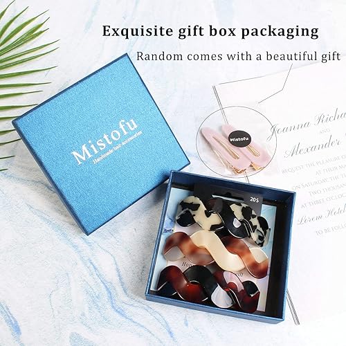 Miniatura 4 de Pasadores para el cabello para mujer, 3 pasadores grandes para cabello grueso, diseño francés con hermosas líneas, elegantes y elegantes, accesorios