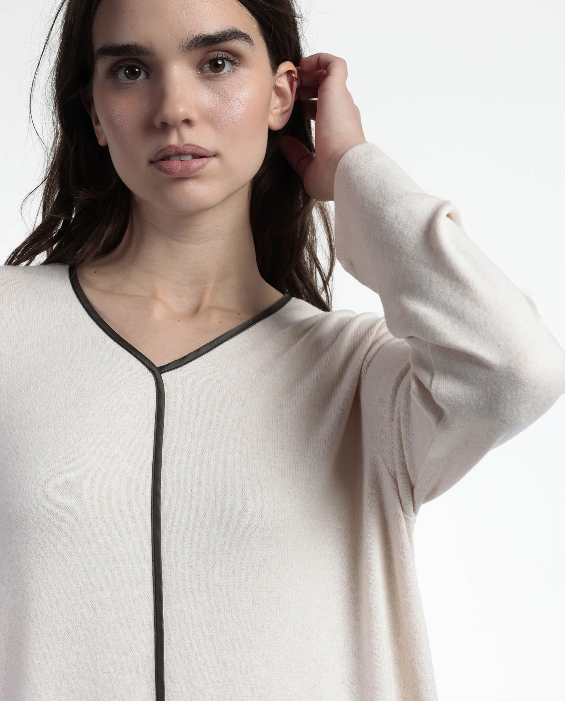ADMAS Classic Camisola Manga Larga Elegant at Home para Mujer