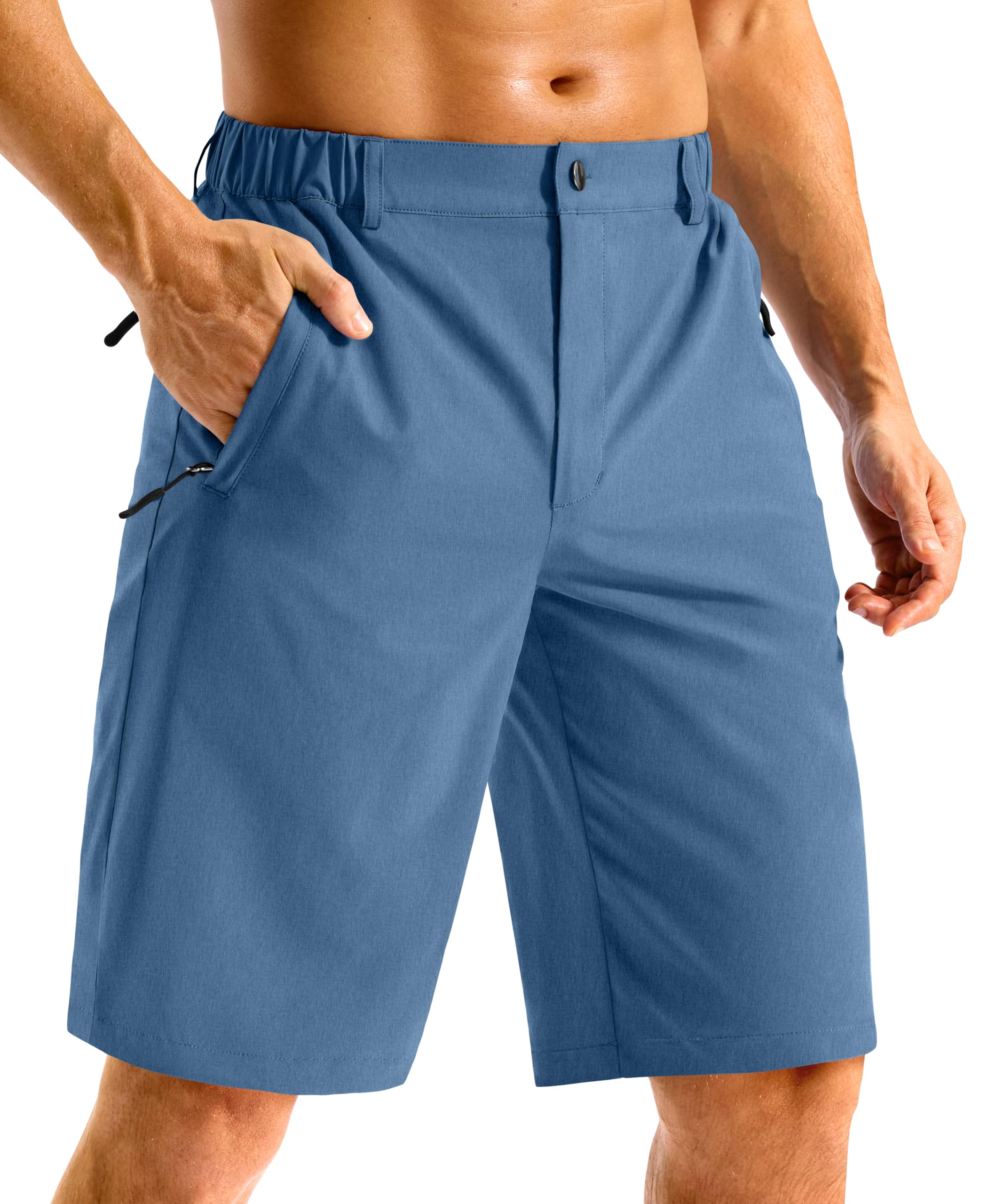 G Gradual Men's Shorts 11" Long Golf Lightweight Knee Length Shorts