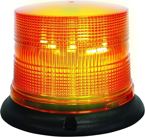 HELLA H27115001 K-LED 40 Luz de advertencia compacta de montaje fijo con patrones intermitentes, impermeable, 11-110 V CC, ámbar