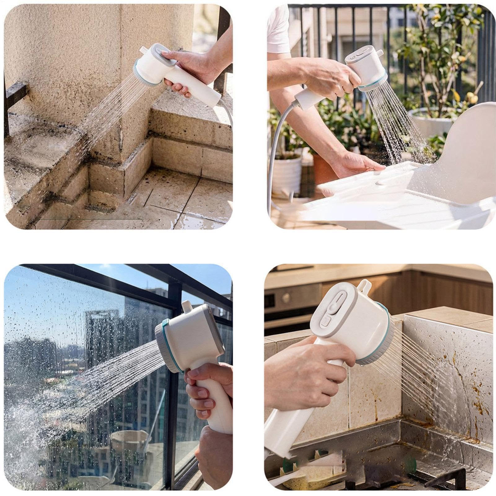 Doccia Da Campeggio 2 Modalità Spray Bagno Elettrico Da Esterno Con | Doccia A Mano Ricaricabile per Giardino Balcone Viaggio Camper Spiaggia Campeggio Escursionismo Prato Zaino