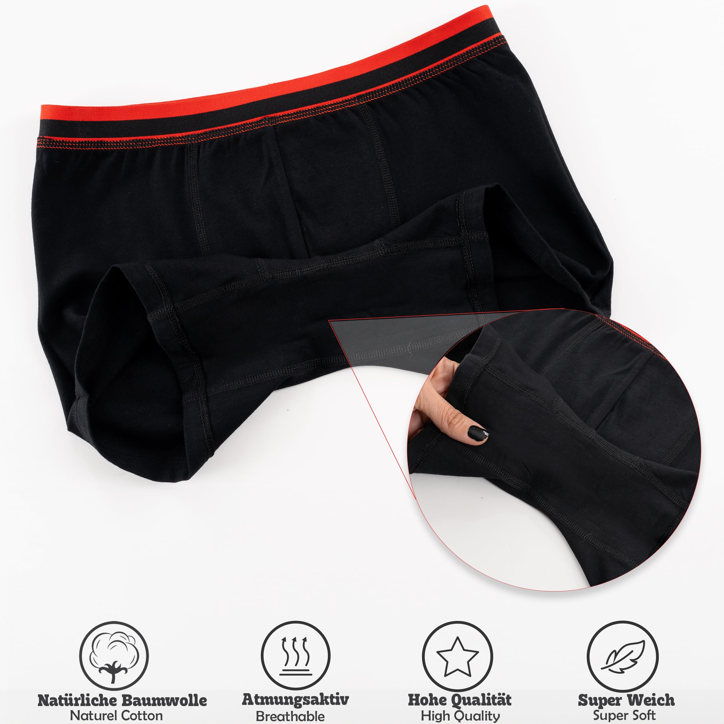 LOREZA ® 10 Boxers pour garçon Coton Enfant sous-Vêtements 2 à 15 Ans
