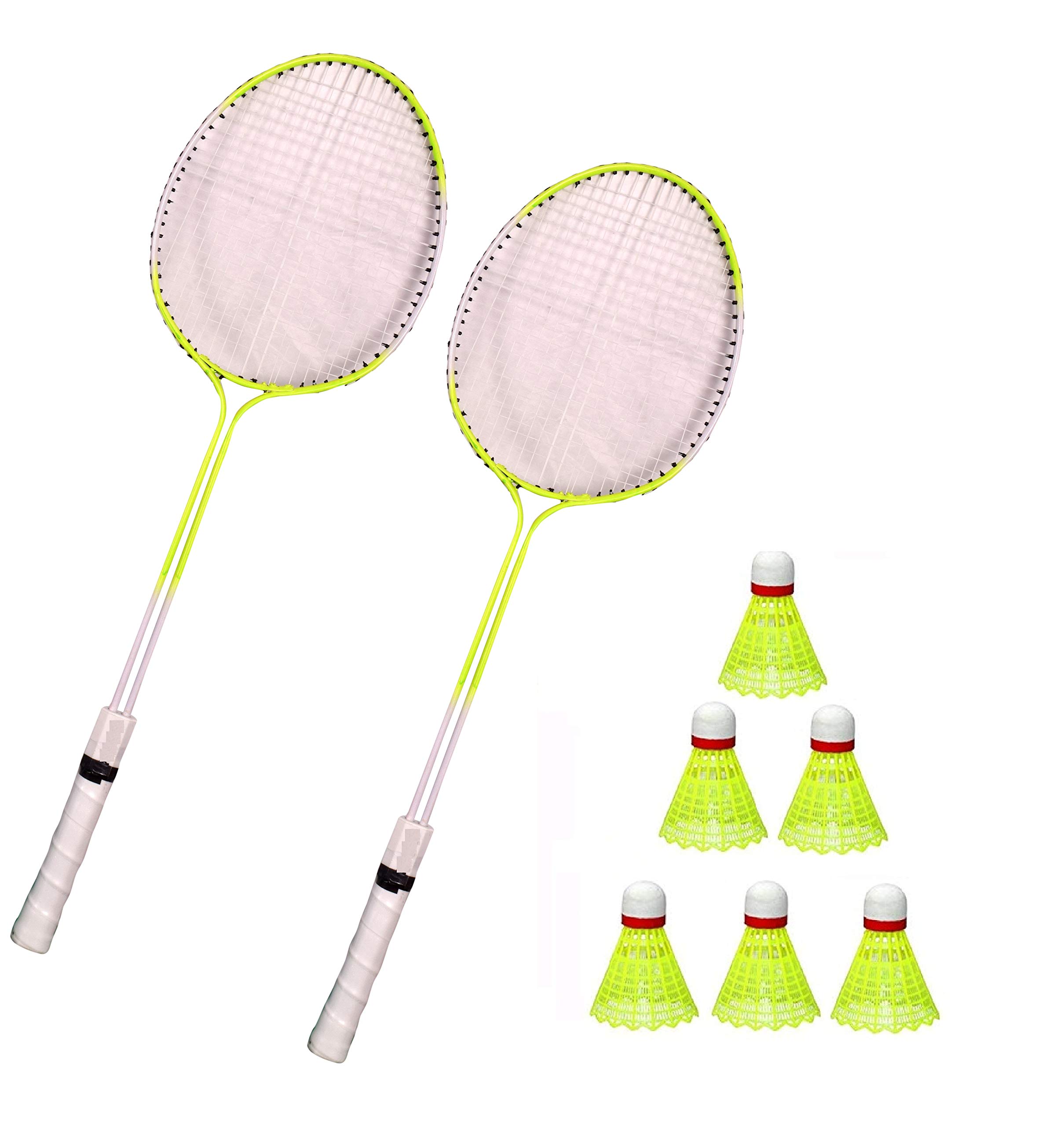 See full amazon price history chart for Shivgan Steel Double Shaft Badminton Racquet with 6 nylon shuttles - Set of 2 Shivgan Steel Double Shaft Badminton Racquet with 6 nylon shuttles - Set of 2 (B08M3HCN1X) Amazon Price History, Amazon Price Tracker