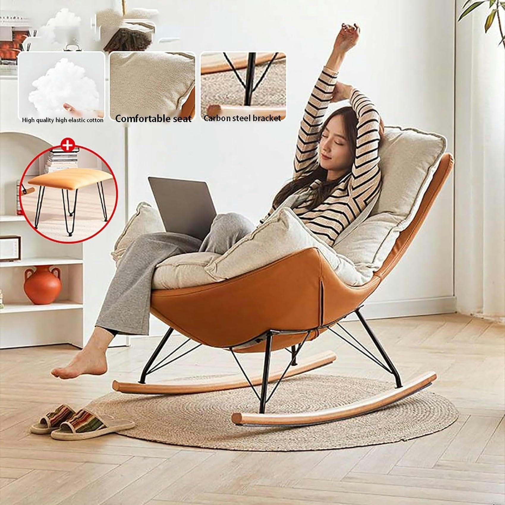 Amazon｜快適なロッキングチェア大人用レイジーソファ