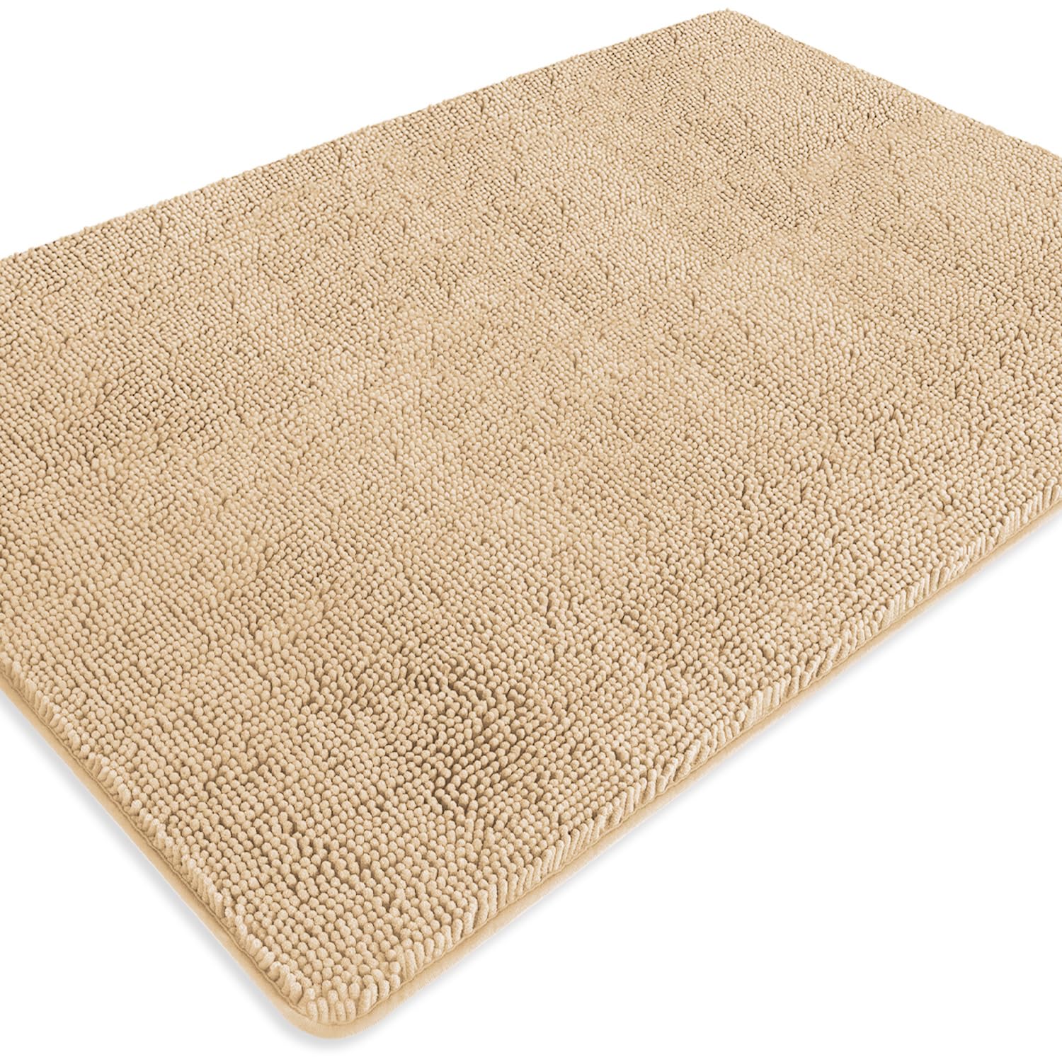 PureSwan Bathroom Runner Rug 40 x 60 Inch – Extra Large Long Bath Mat | Absorbent and Washable Thick Chenille Bath Rug Non-Slip Runner Rug for Bathroom, Shower, Sink(Ivory Cream) — image 1