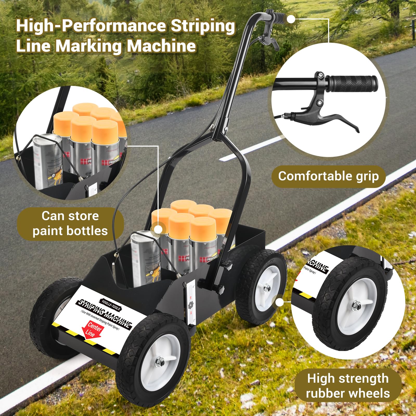 VEVOR Striping Line Marking Machine, Heavy Duty Striping Line Marking Machine, Striping Line Machine with Adjustable Width STHXJPQS4LKCZ1KLSV0 - The Home Depot