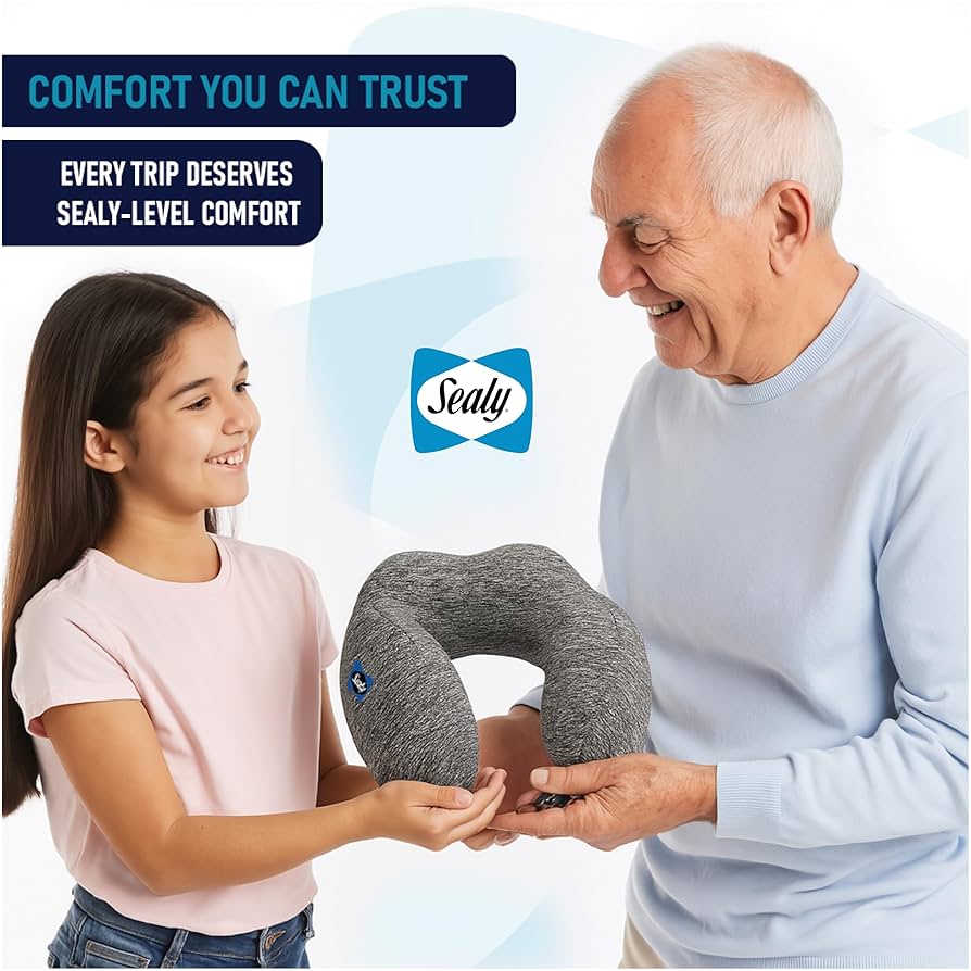 ♡SEALYシーリー 2WAY NECK PILLOW♡ Amazon.com: SEALY, Ergonomic Travel Pillow with Premium