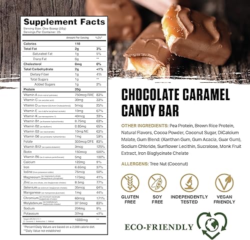 Miniatura 2 de Ambrosia Planta - Polvo de proteína a base de plantas 20g Polvo de proteína vegana sin lácteos con aminoácidos BCAA Apto para dieta cetogénica