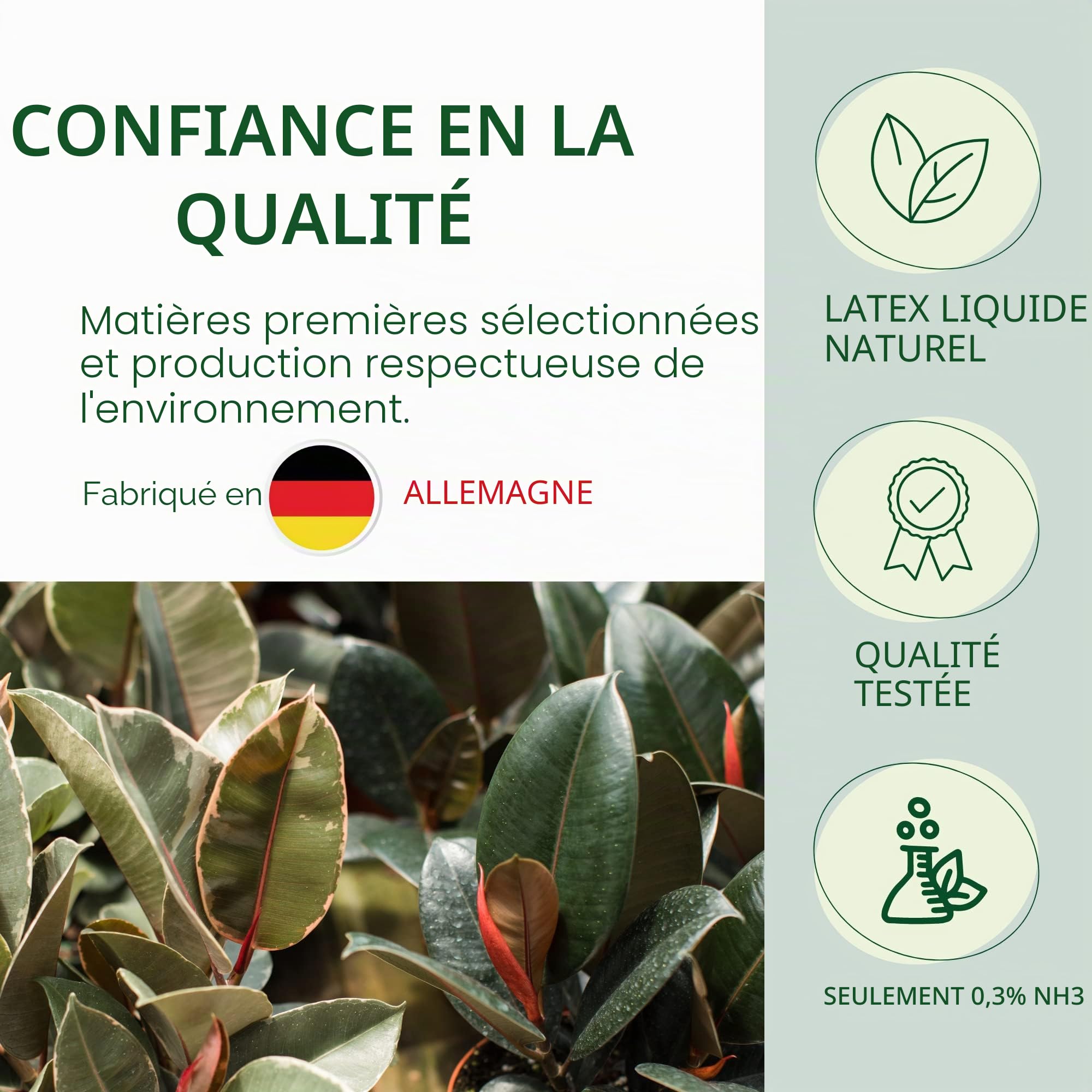 Natursache Lait de latex, bidon de 5 l, latex liquide adapté pour la fabrication de masques, le maquillage, la construction de moules, les chaussettes