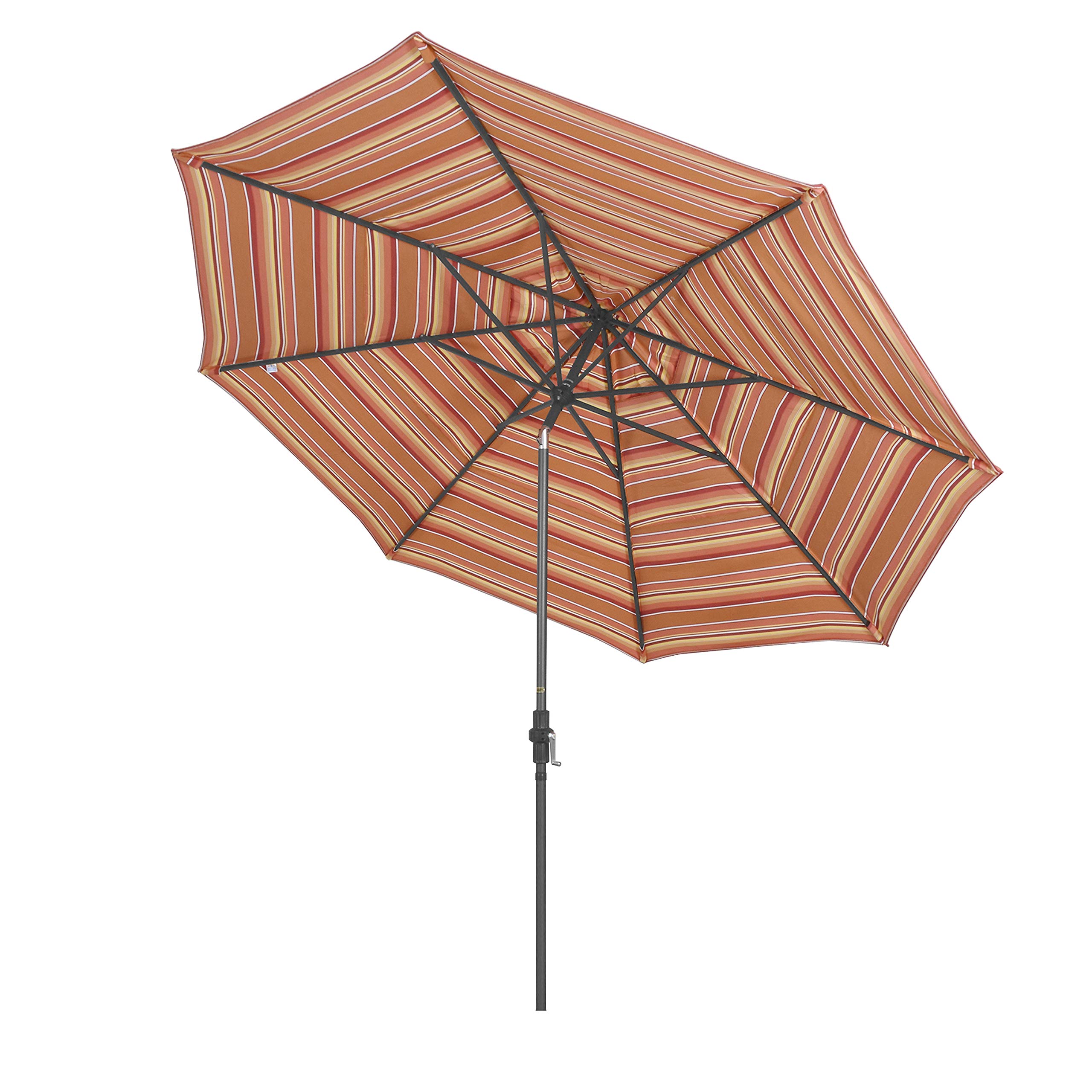 11 ft aluminum auto tilt patio umbrella in dolce mango Amazon.com : California Umbrella 11' Round Aluminum Market Umbrella, Crank  Lift, Collar Tilt, Black Pole, Sunbrella Dolce Mango : Patio, Lawn & Garden