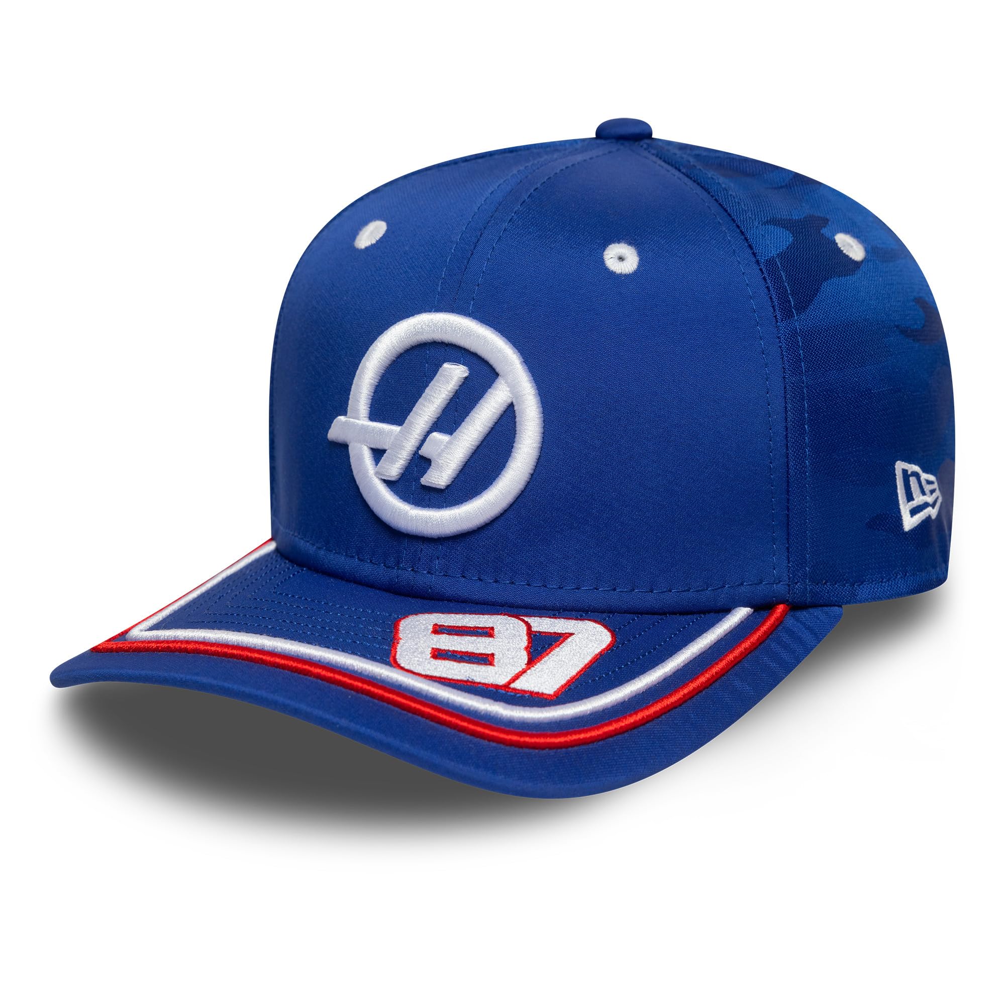 New Era Haas F1 Team - Official 2025 Merchandise - Oliver Bearman Drivers Special Edition Silverstone Baseball Cap - Blue