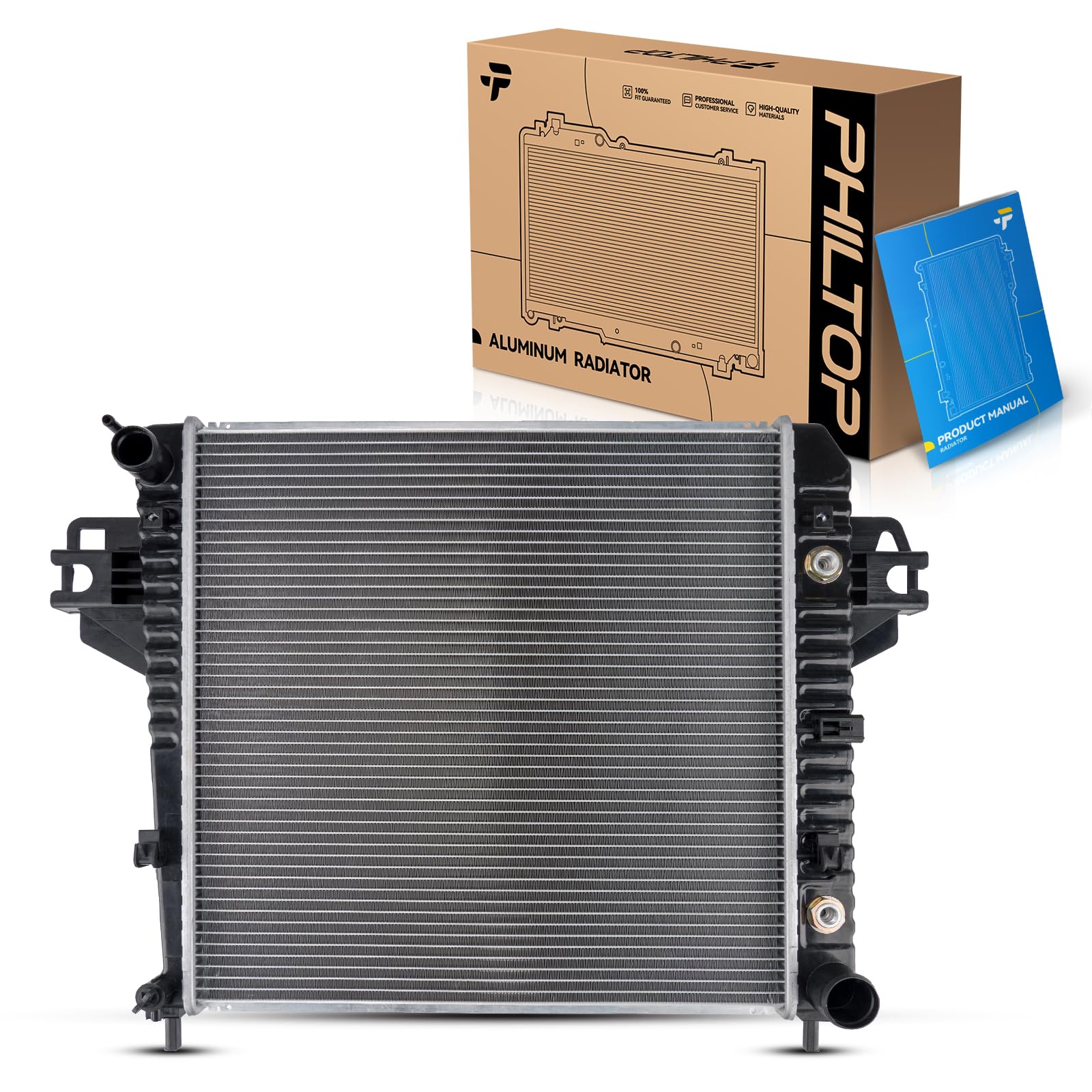 PHILTOP CU2481 Radiator 20"Core Compatible With 2002-2006 Liberty 3.7L