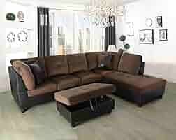 Timc Inc. INC-SST 05 ブラウン L Amazon.com: AYCP Golden Coast 3 PCS Sectional Sofa Set, L