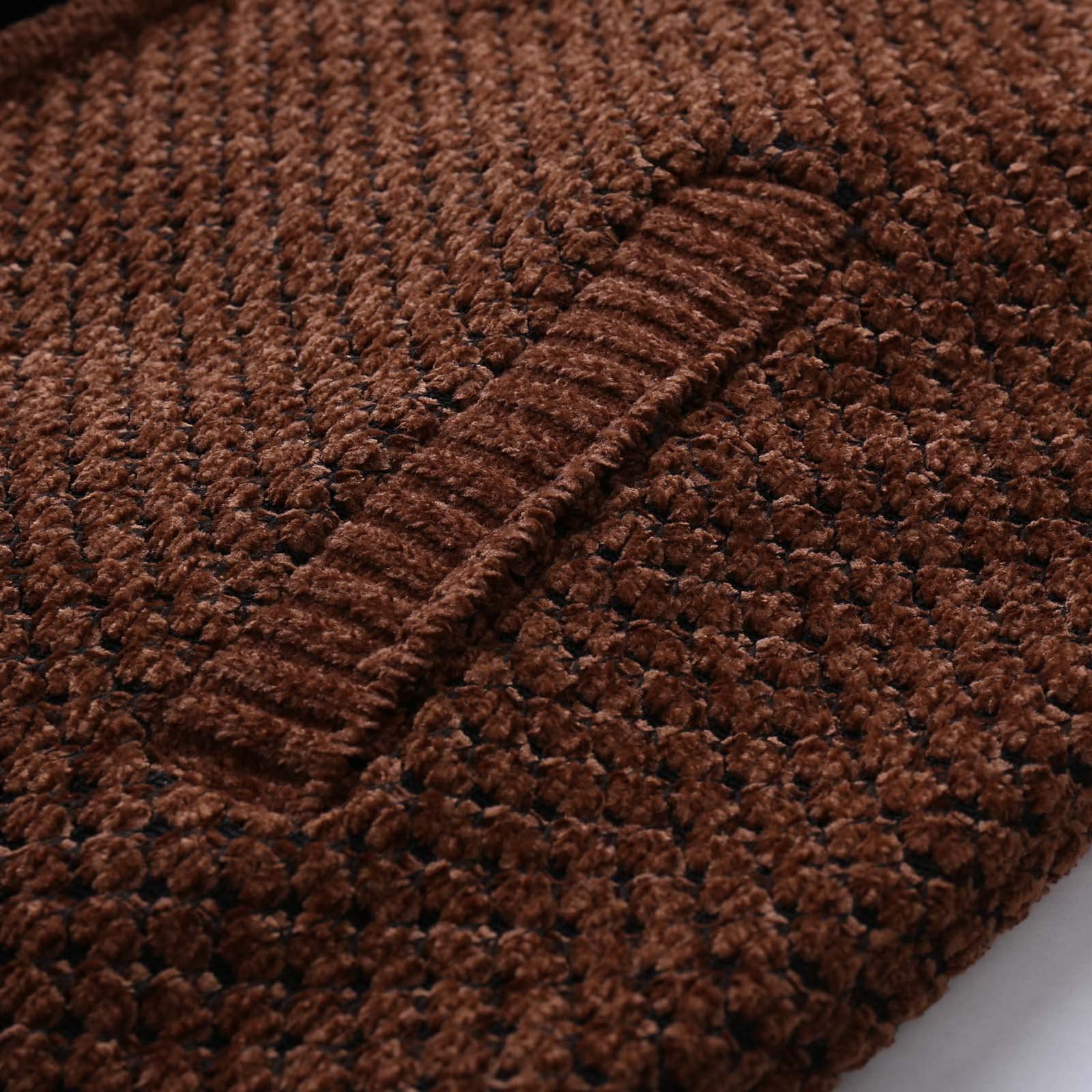 Forro Polar Hombre, Abrigo de otoño e Invierno para Hombre, cárdigan cálido Acolchado de con Capucha, Abrigo de Punto, suéter, Bolsillo, Abrigos de Ocio