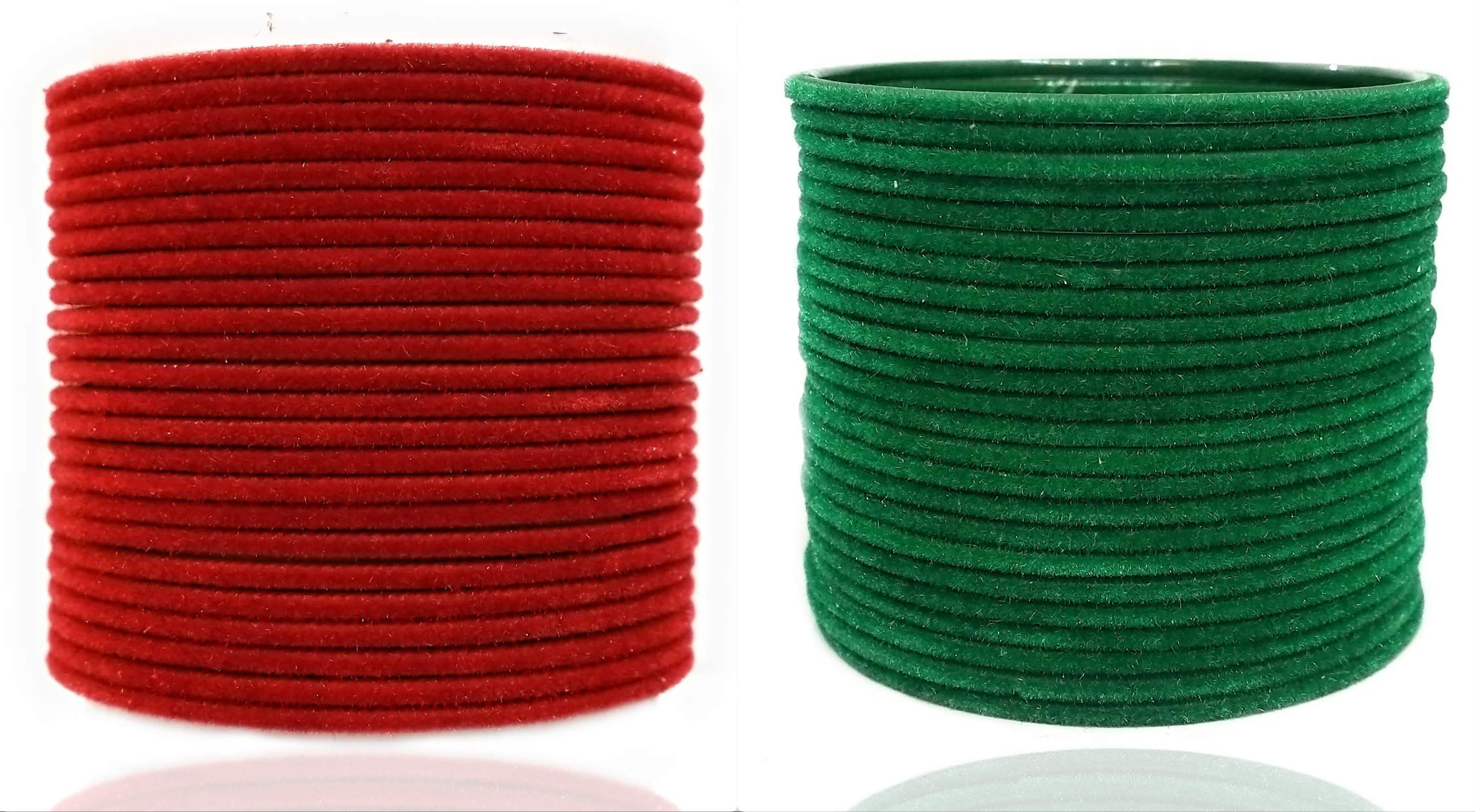 Priya Kangan Fabric, Metal & Enamel Base Metal and Bangle Set for Women & Girls (Red & Green) (B083JHCQ7P) Amazon Price History, Amazon Price Tracker