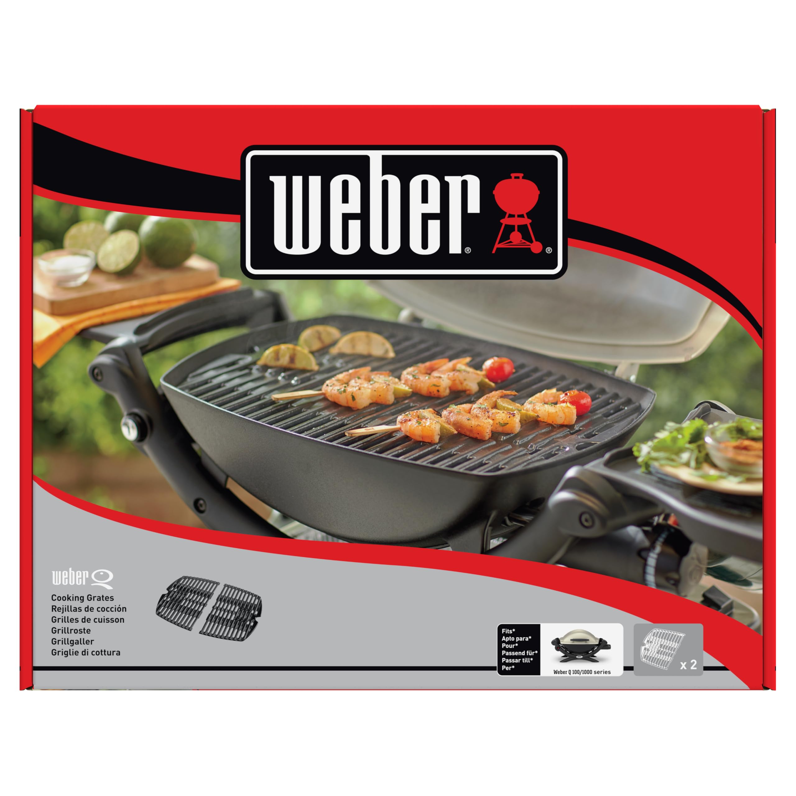 Weber Grilles de Cuisson, compatibles avec la série Q 100/1000 (7644)