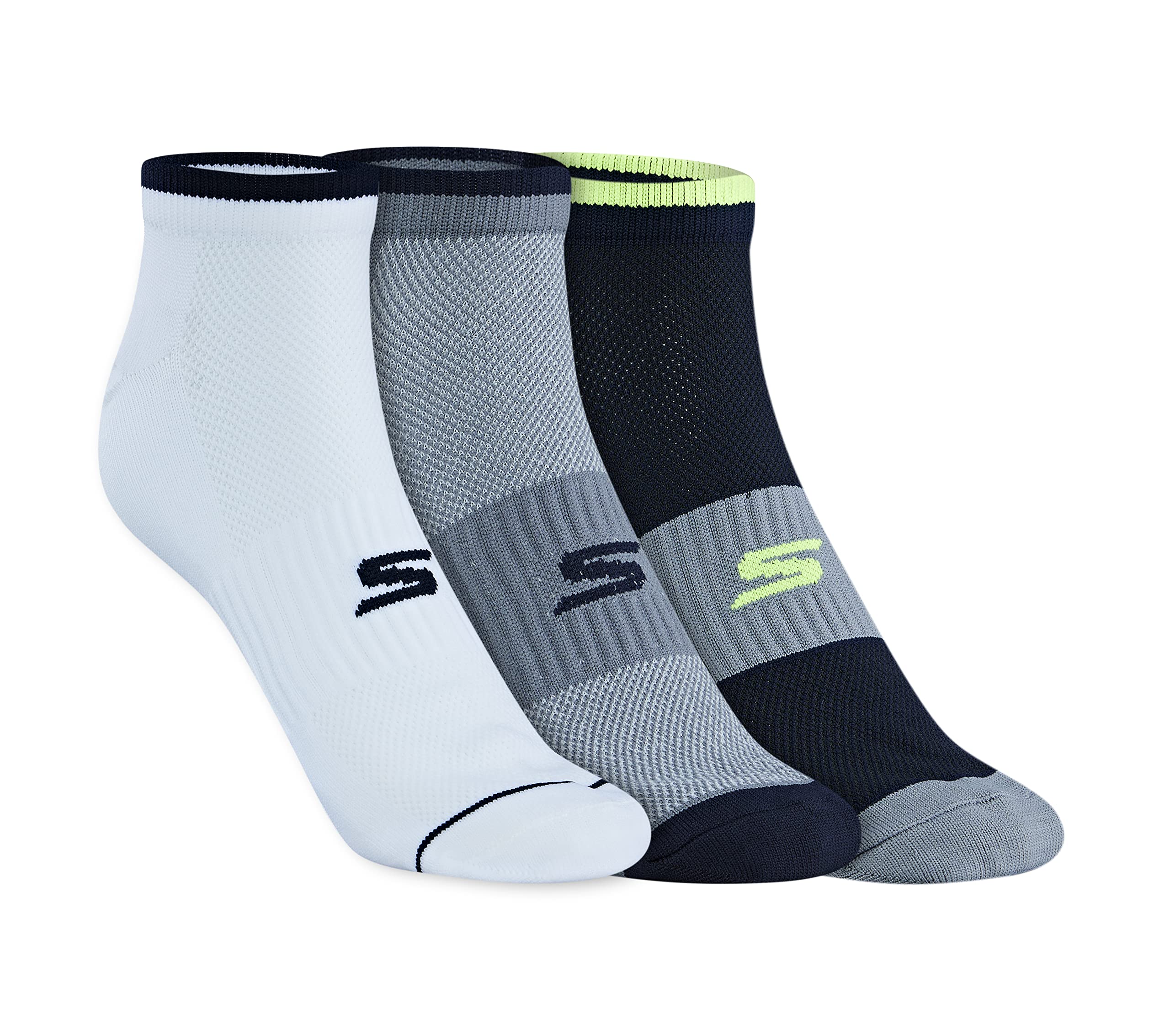 Polyester -Men's Ankle Length Socks & Hosiery-S20045Id-Nvgy-S20045Id-Nvgy Uk-Large-Blue