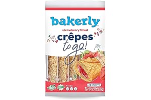 Bakerly Crepes to Go, Strawberry Filled, 6 Pack, 6.78 oz.