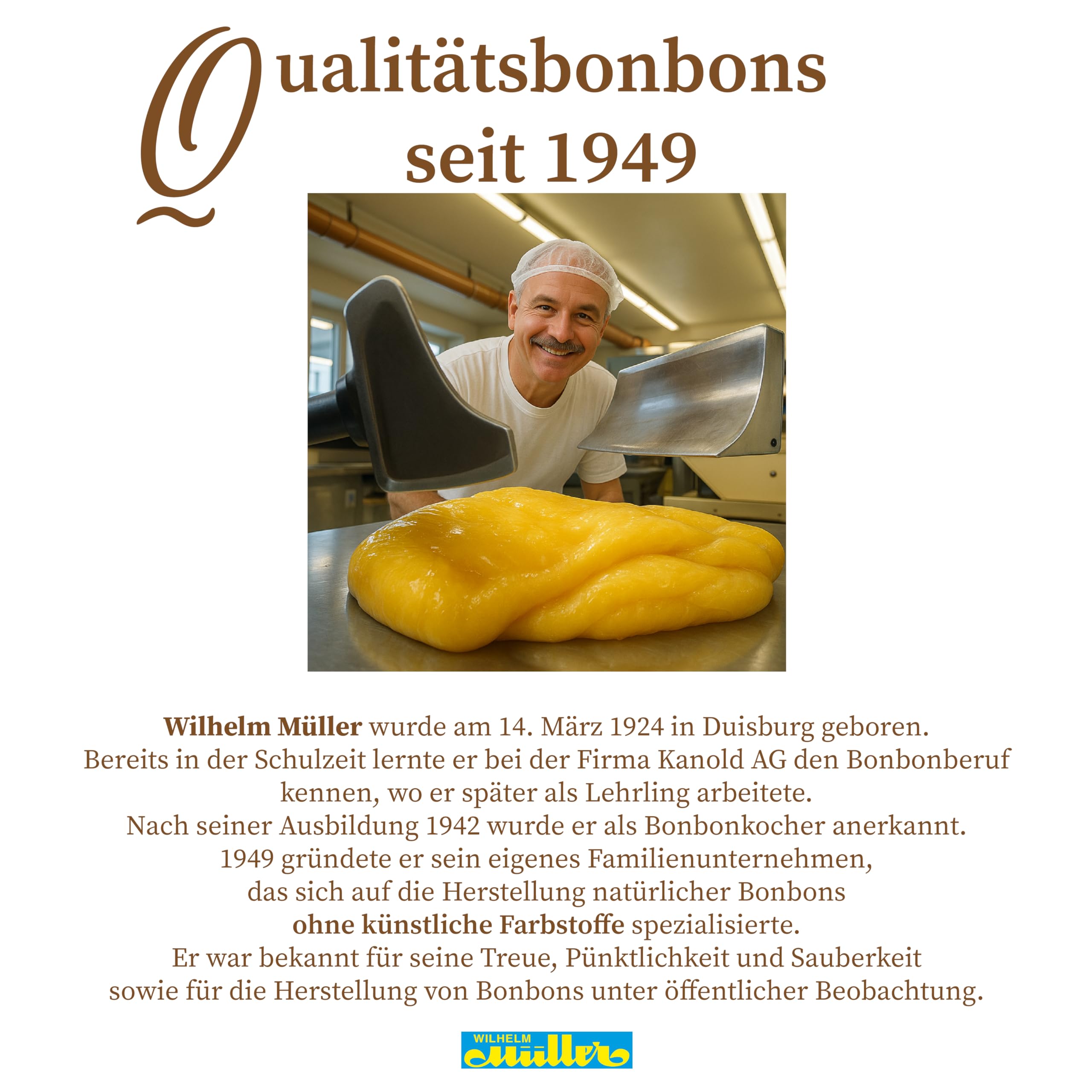 WILHELM Müller Kräutermischung - Kräuter Bonbons wie vom Jahrmarkt - Kräutermix als Bonbons - Im praktischen Beutel aus Deutschland - 2500g