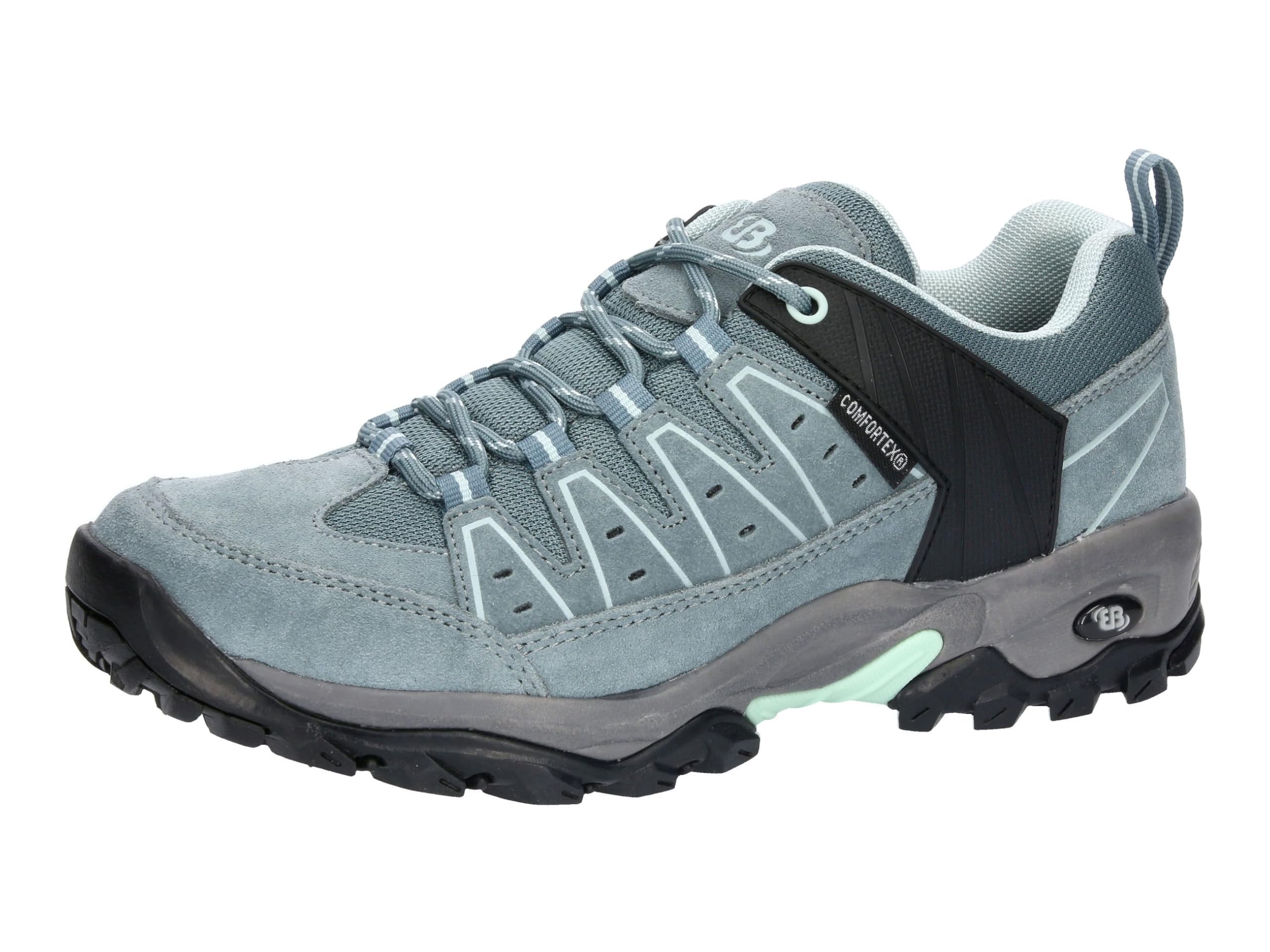 Brütting Unisex's Mount Pinos Low Trekking Shoes, Turquoise Black, 6 UK