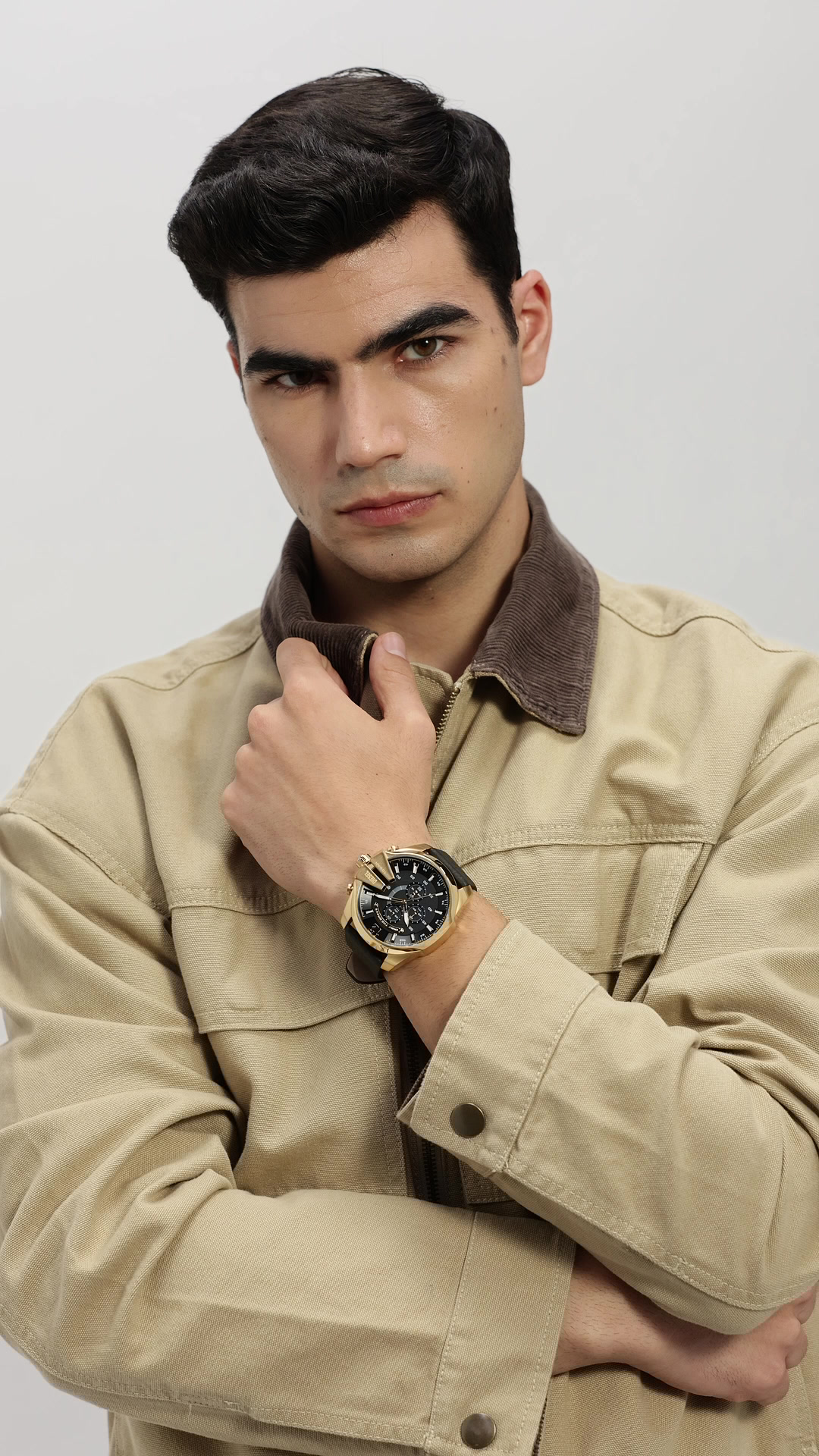 Diesel Mega Chief Analog Black Over sized dial Men's Watch