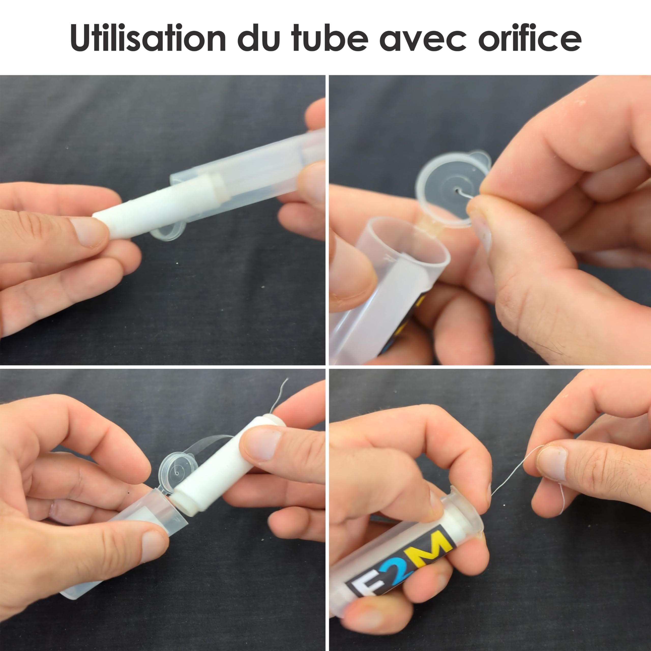 F2M - Pack pêche en surfcasting - Lot de 2 Rouleaux de Fil à ligaturer Les appâts + 1 Boite de 5 Aiguilles à locher Les vers