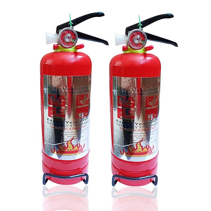 Buy 2 Piece Fire Extinguisher MultiPurpose dry Chemical powder 1KG