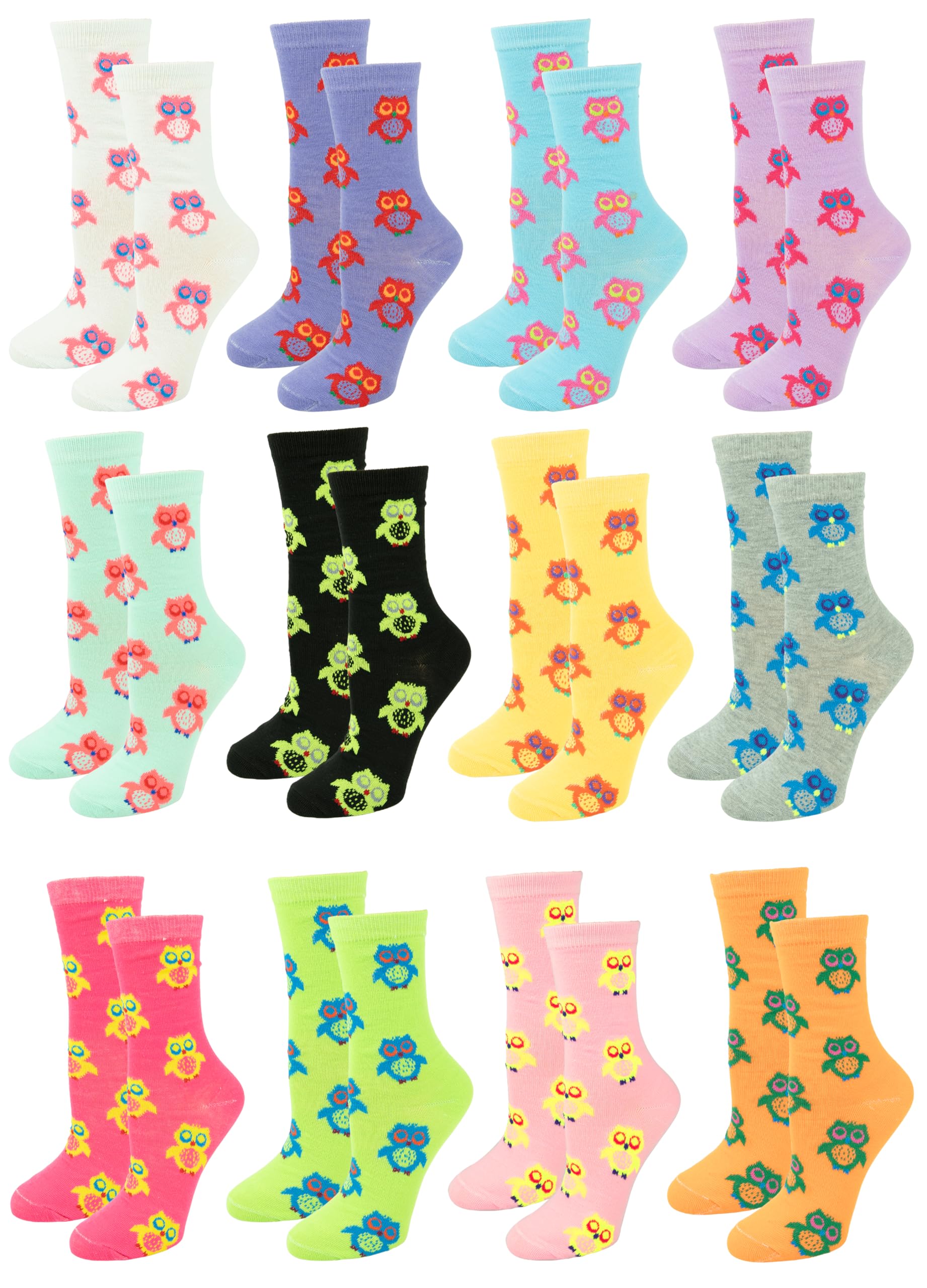 Gelante 12 pares de calcetines para mujer, suaves, delgados, ligeros, transpirables, atléticos e informales