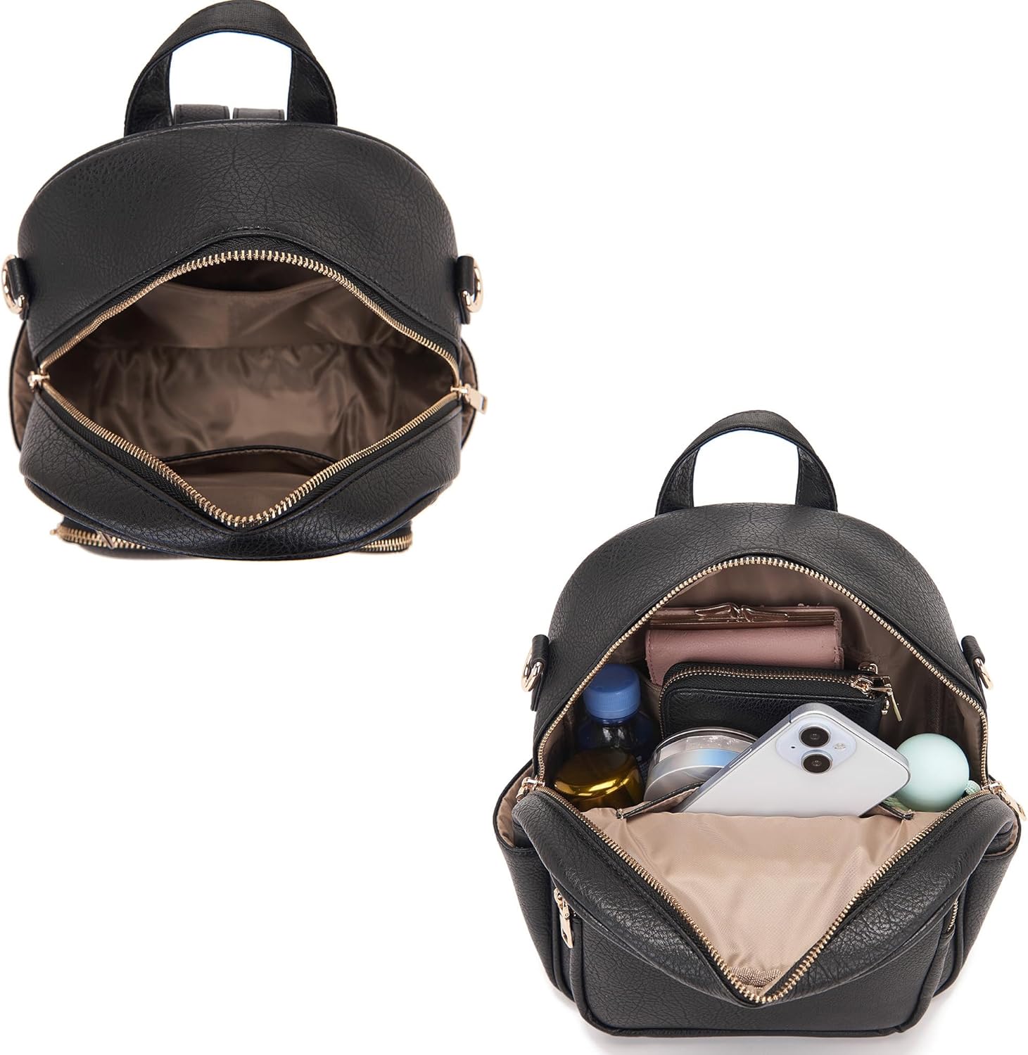 Idesort Small Backpack Purse for Women Girls Cute Backpacks Purse set with Wallet Convertible Shoulder bag - Image 5