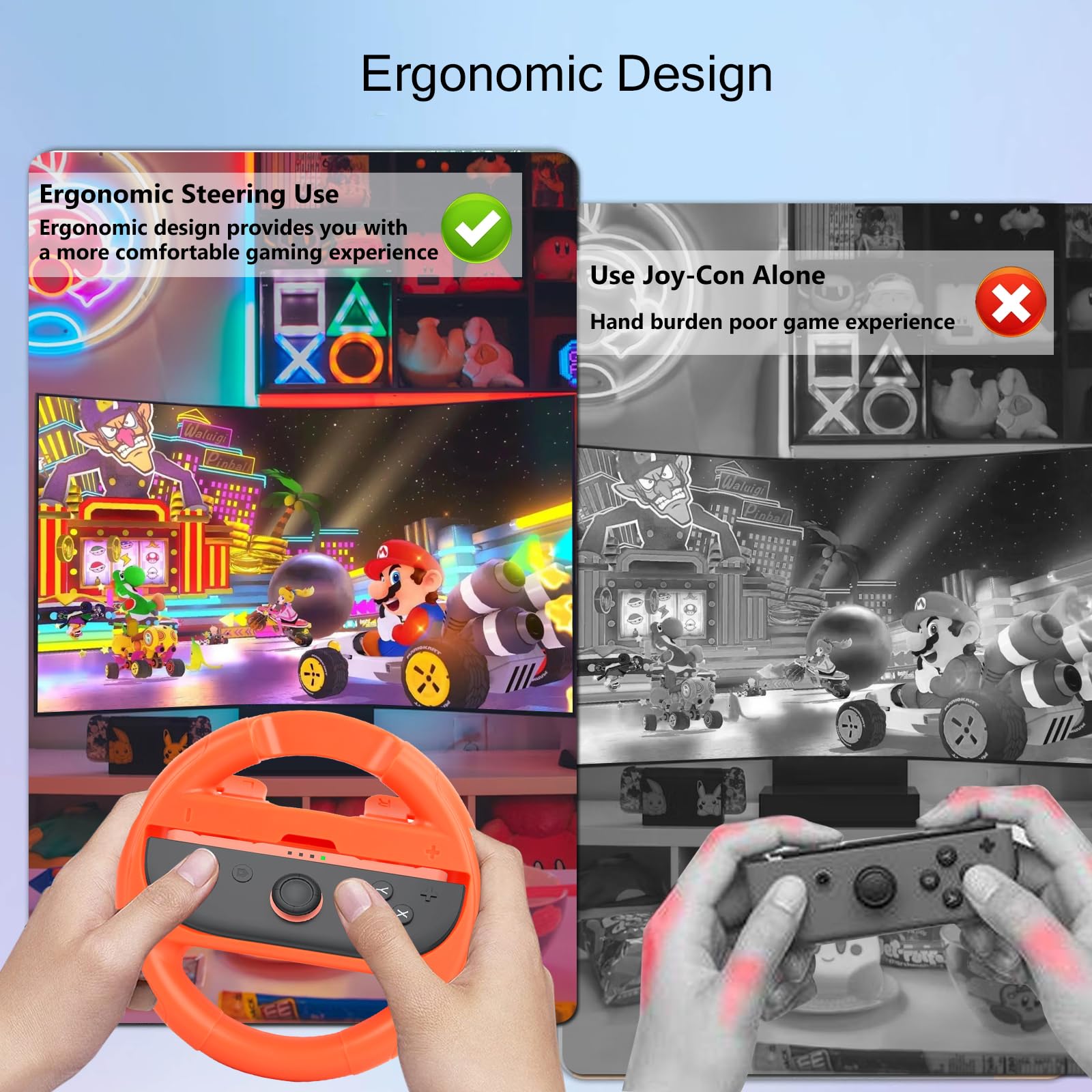 Snapklik.com : Lyvix 4 Pack Steering Wheel For Nintendo Switch 2 ...