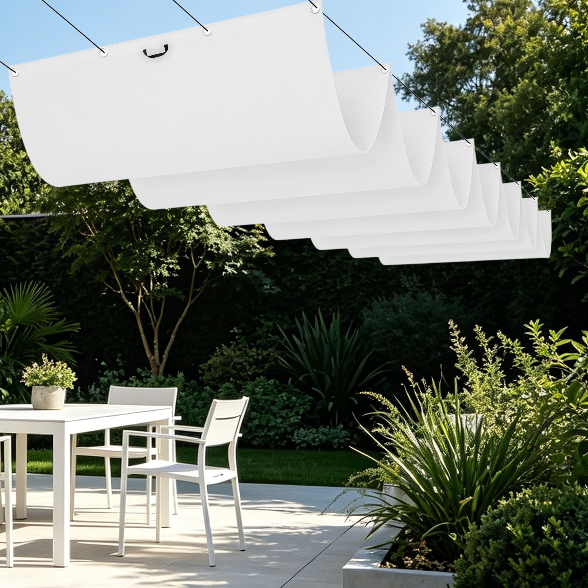 Voile ombrage 350x260 toile ombrage extérieure anti-UV pour patio