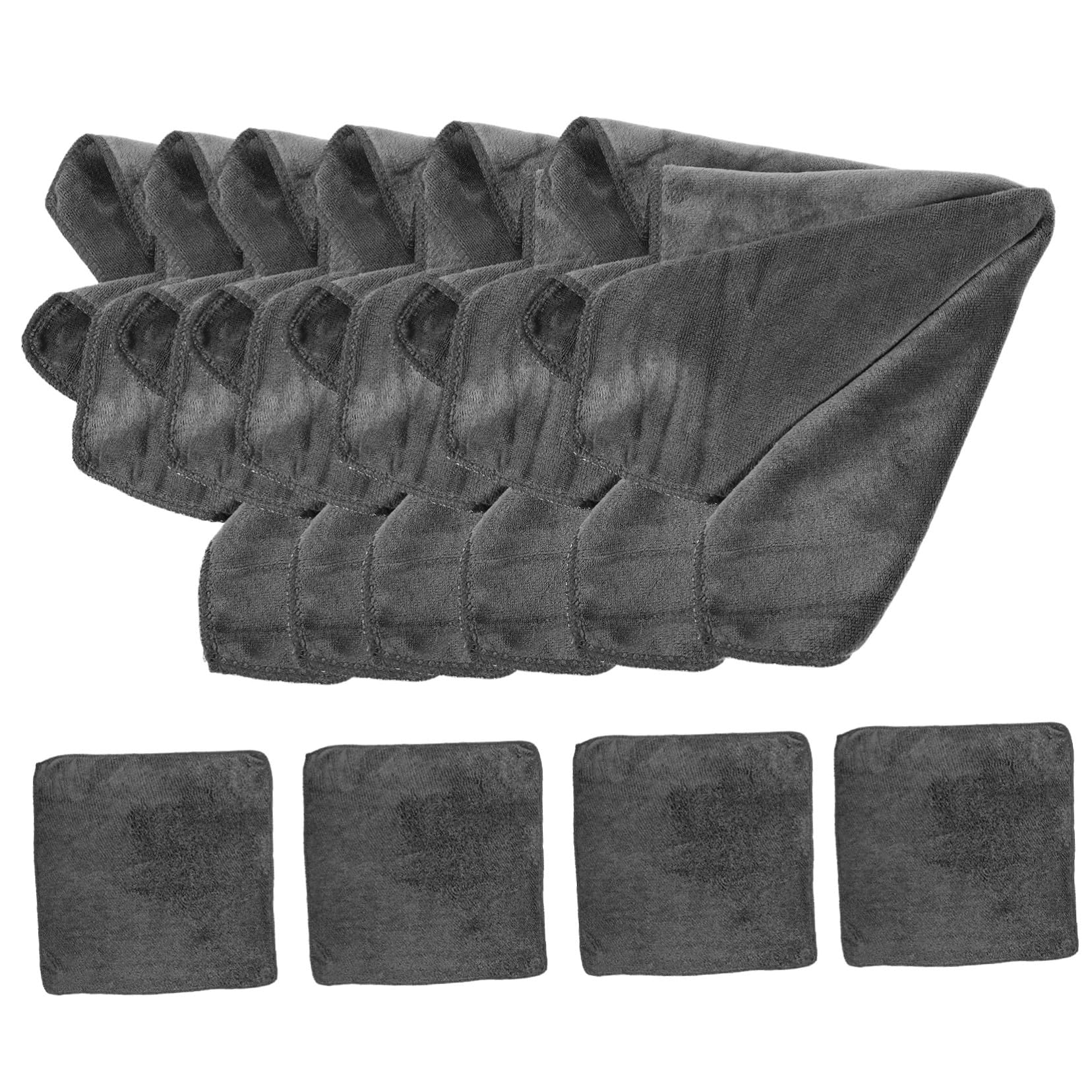 Cabilock 12 Paños de Microfibra Absorbentes para Limpieza, Reutilizables y Suaves, Ideales para Lavar Coches sin Dañar la Pintura, Paquete de 12 Unidades